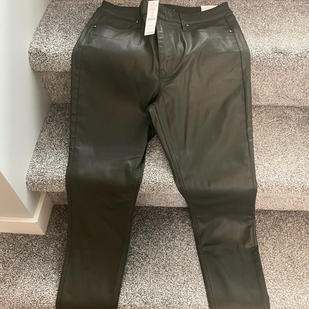 Fatigue color shiny pant size 10 brand new with tags never worn